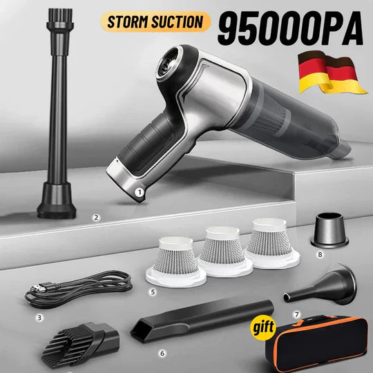 Cordless Handheld Car Vacuum Cleaner with Multi-Nozzle Kit