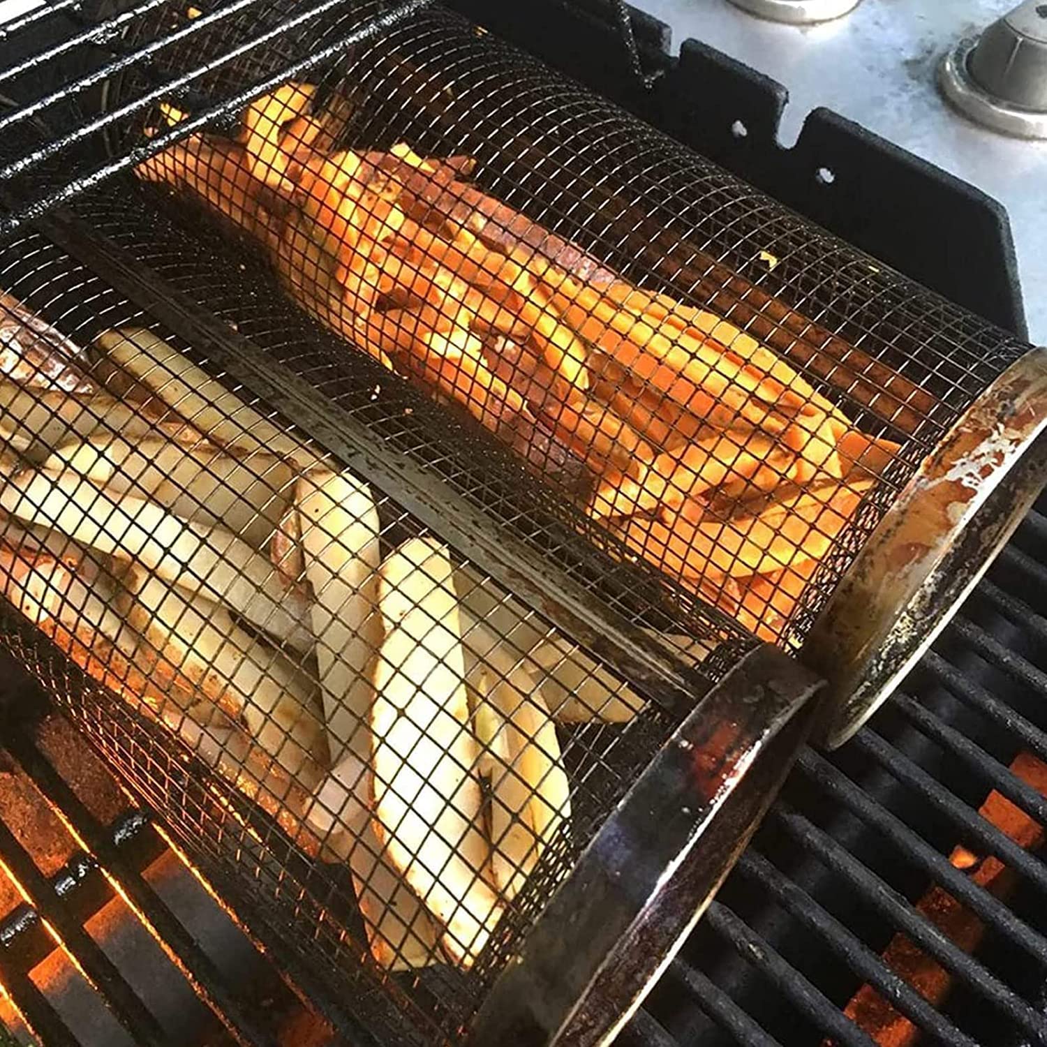 GrillSphere — Kosz do grillowania BBQ ze stali nierdzewnej