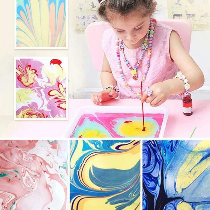 ColorBurst Splash – Marmorierfarben-Set für kreative Bastel- und DIY-Projekte