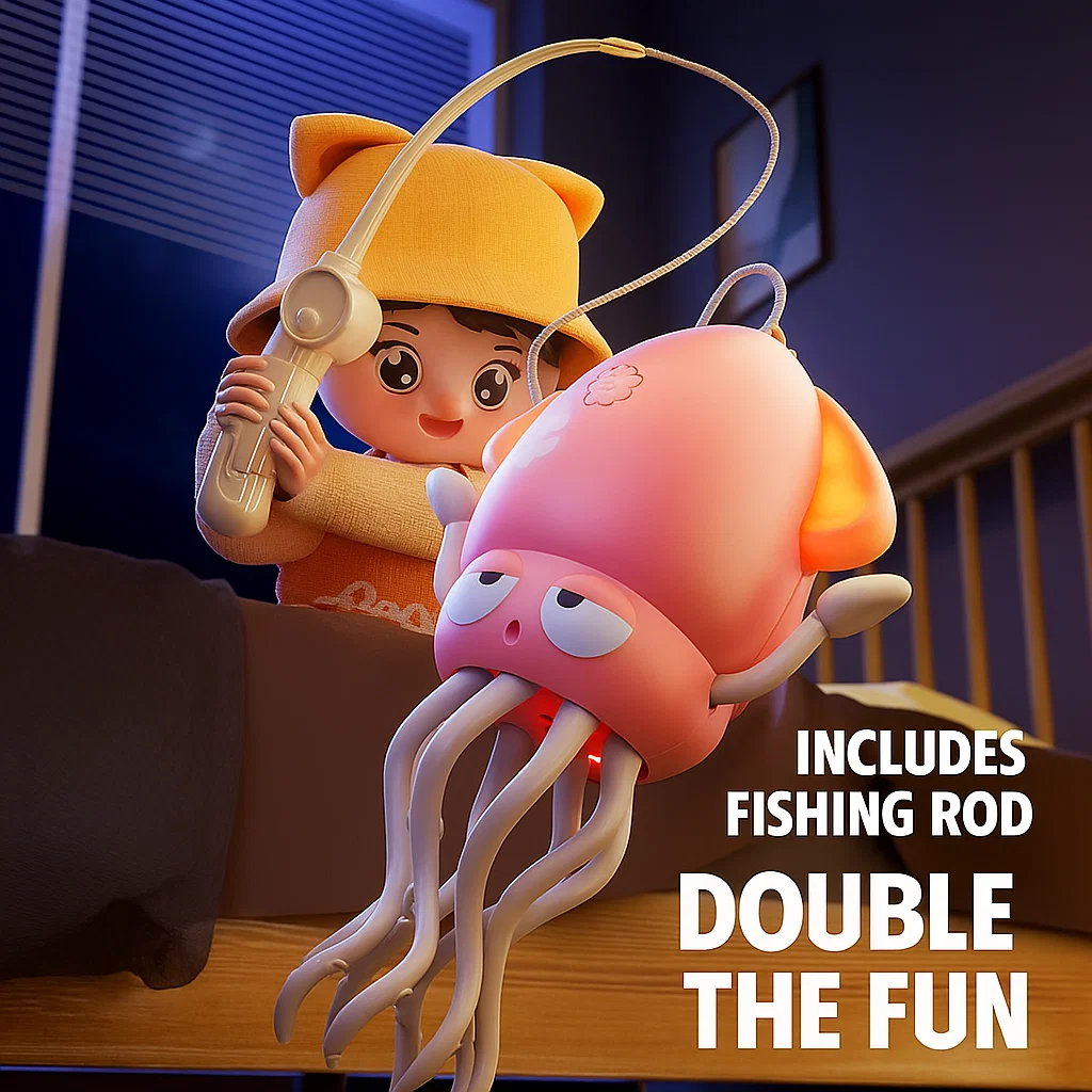 Interactive Dancing Octopus Toy with Lights and Music