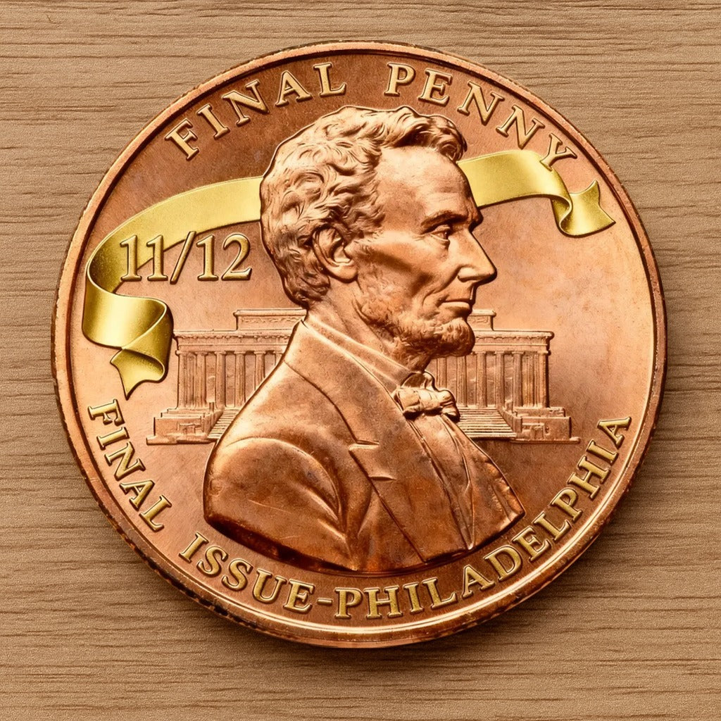 Pamětní mince k poslednímu centu s Lincolnem – Filadelfská mincovna 11/12