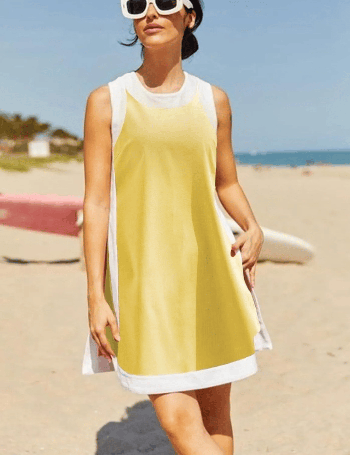 SunnyStride – Ležérní barevný set s color-block designem