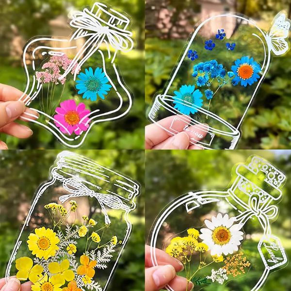 BlossomTabs – průhledné květinové samolepky do deníků a plánovačů