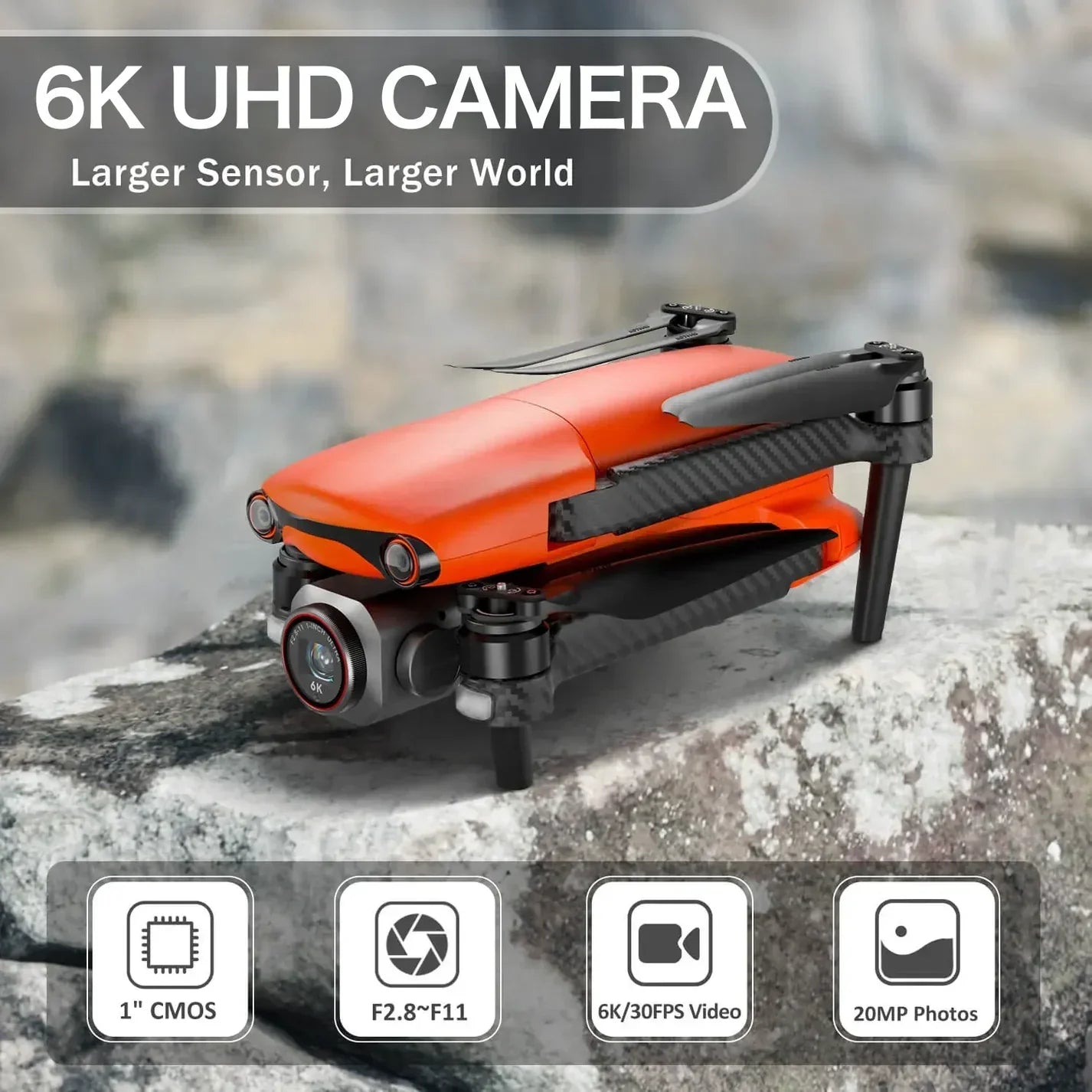 FalconX - Foldable Drone with 4K Camera and Obstacle Avoidance