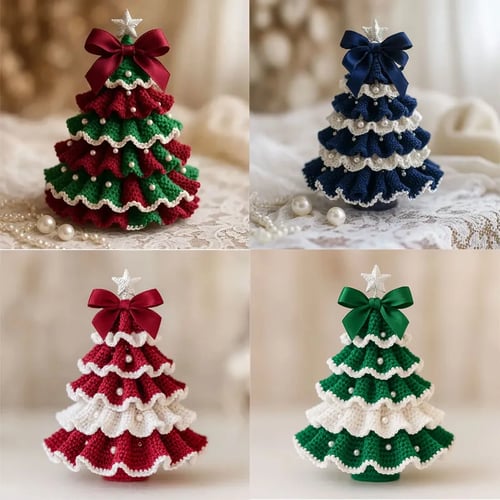 TwinkleStitch – Ručně háčkovaná vánoční ozdoba na stromeček