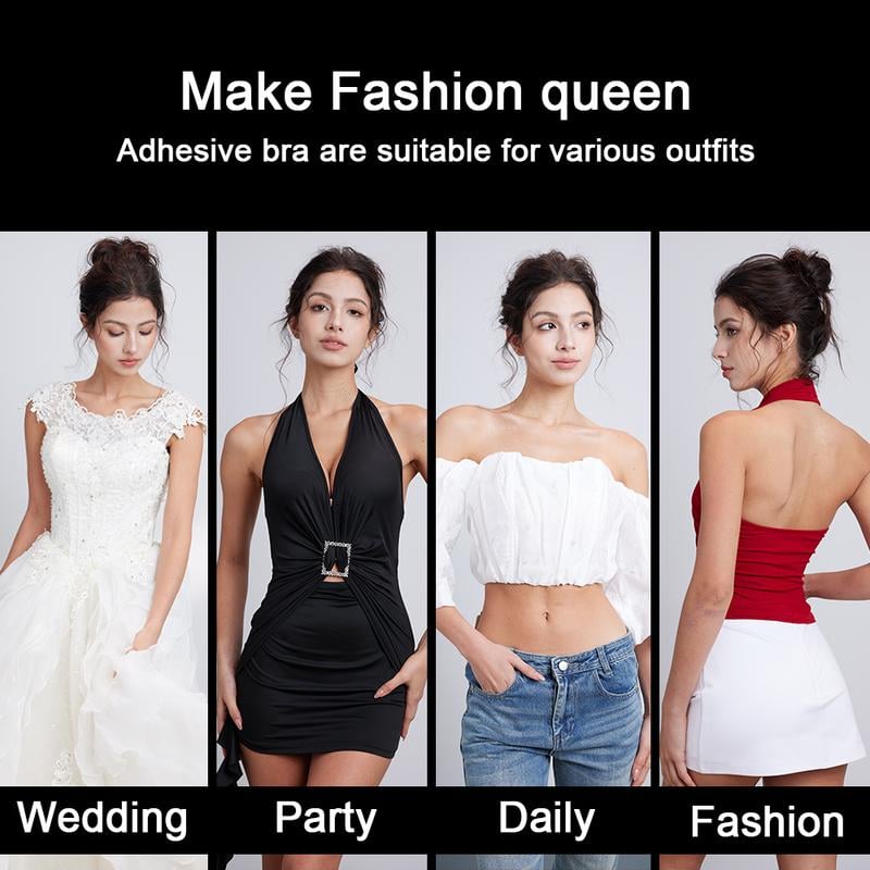 SecretLift - Adhesive Backless Push-Up Bra with Front Clasp