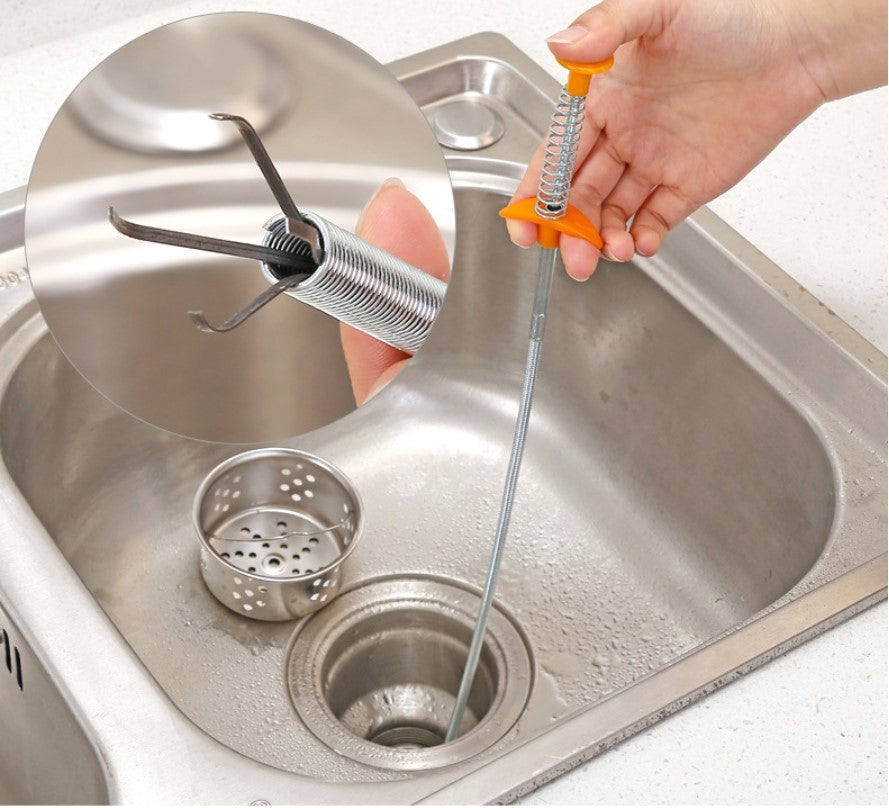 Flexible Drain Hair Clog Remover Tool for Sink and Shower