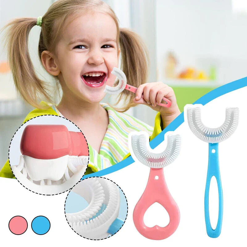 BrightSmile Buddy – dětský zubní kartáček ve tvaru U