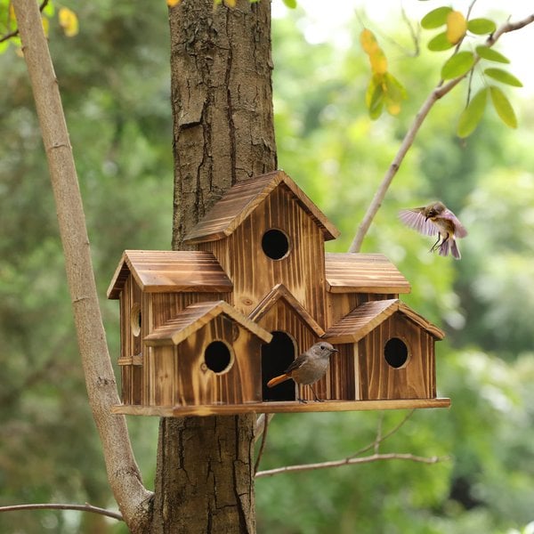 Rustica - Wooden Outdoor Birdhouse