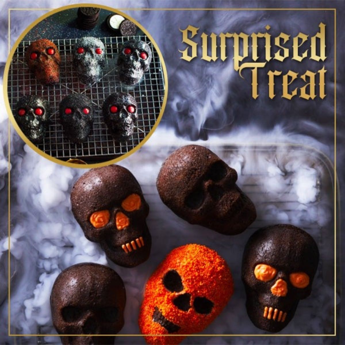 3D Skull Cake Mold for Themed Baking & Desserts