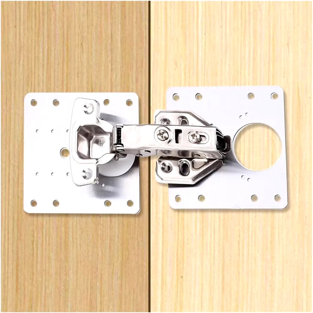 5+5 Free | Stainless Steel Cabinet Hinge Repair Plate Kit