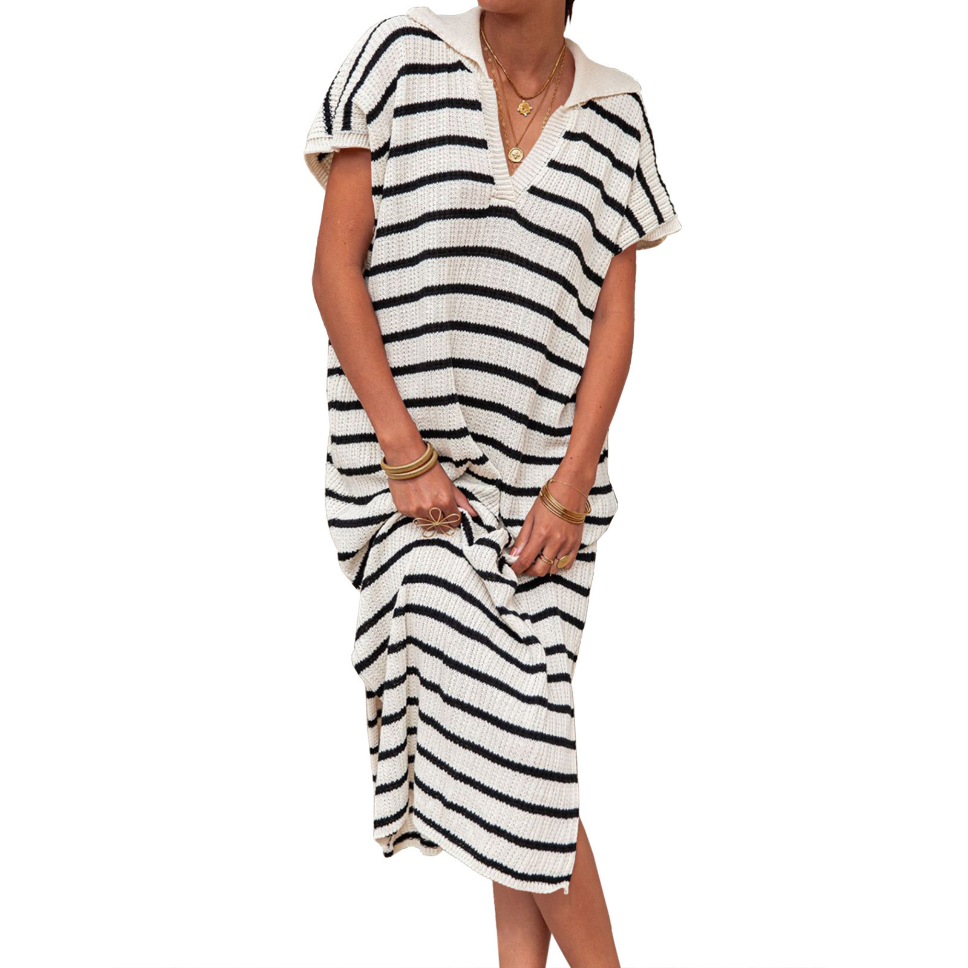Odessa - Summer Graceful Slit Loose Women Maxi Dress
