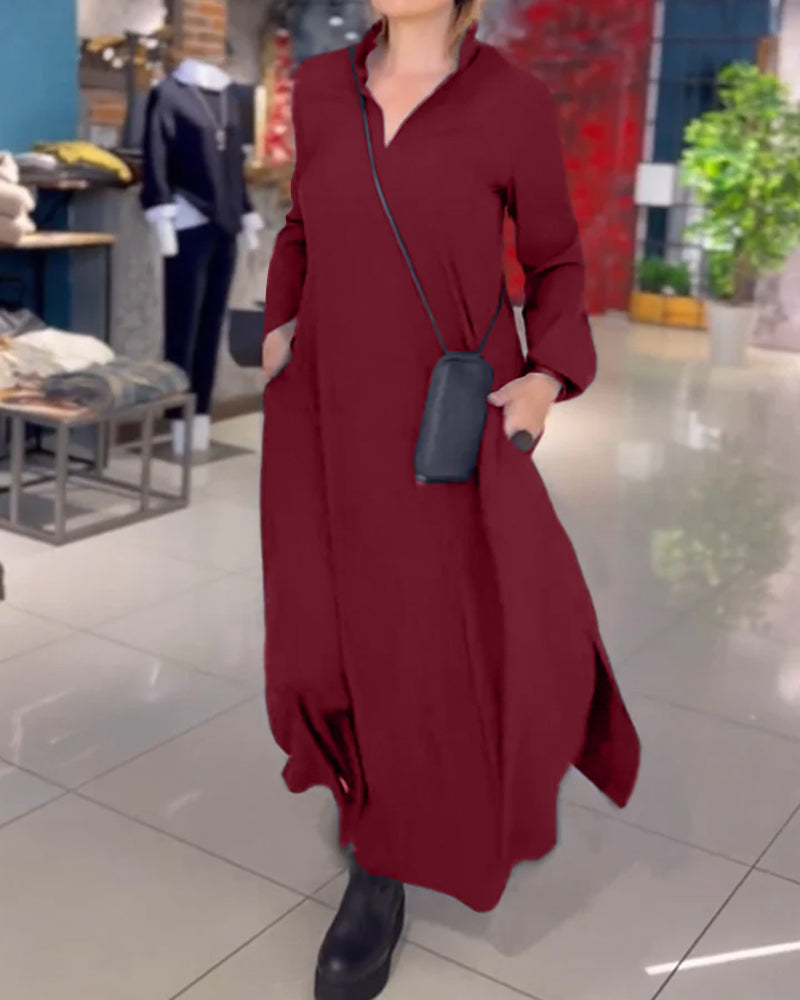 Tara - Elegantní splývavé dámské maxi šaty