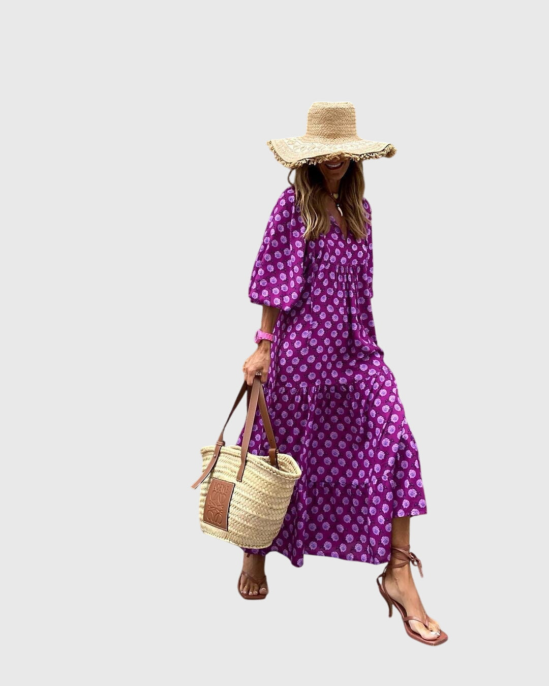 Sarah - Dámské boho maxi šaty