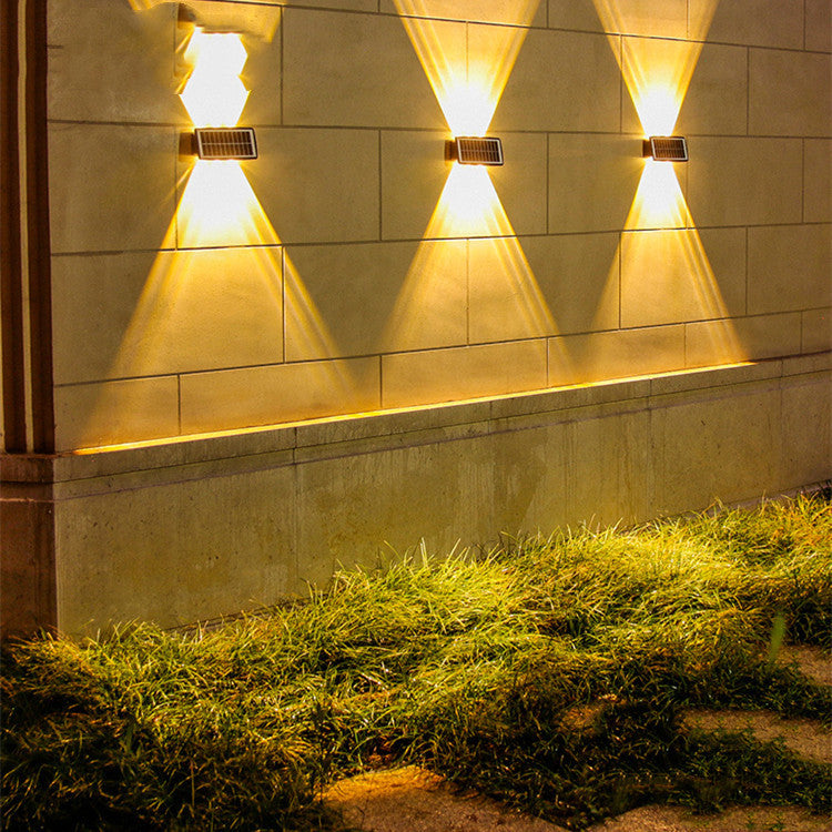 Solar LED Wall Light for Garden Patio Fence and Outdoor Lighting