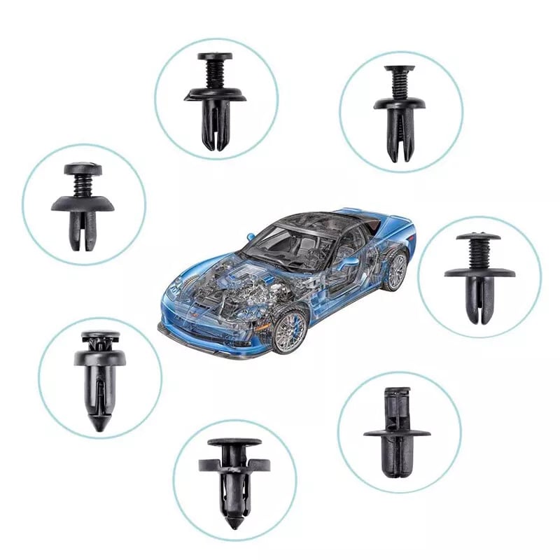 SnapGuard – 725dílná sada příchytek a upevňovacích klipů pro automobilové použití