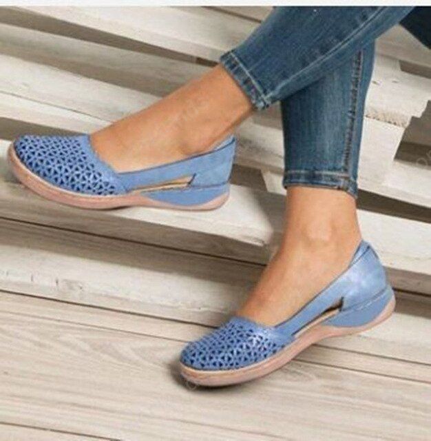 Women's Cutout Slip-On Comfort Sandals for Everyday Wear