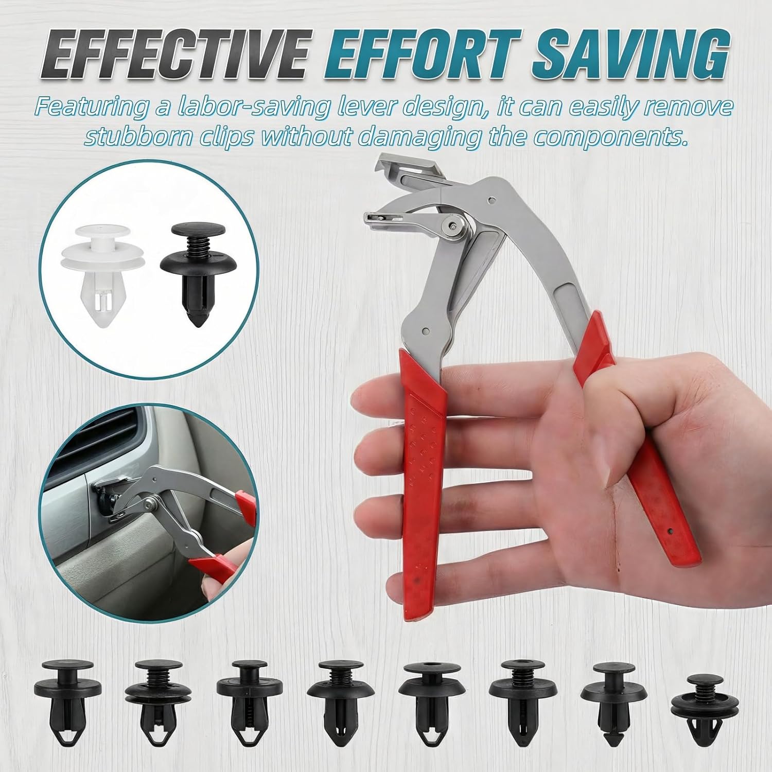 AutoGrip – kleště na demontáž čalounění a plastových klipů v autě
