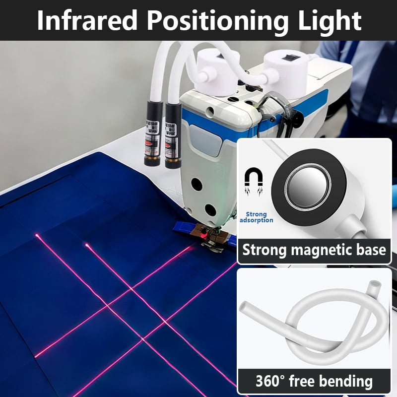 LaserCraft – Magnetischer Laser-Nähführungsaufsatz für die Nähmaschine