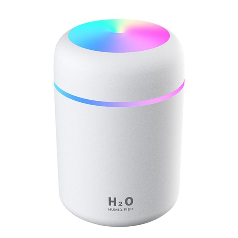 USB Cool Mist Humidifier with LED Light for Bedroom and Desk