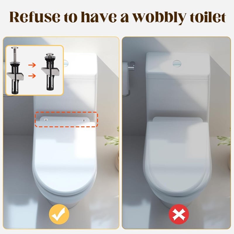 Universal Toilet Seat Replacement Bolt Set for Secure Installation