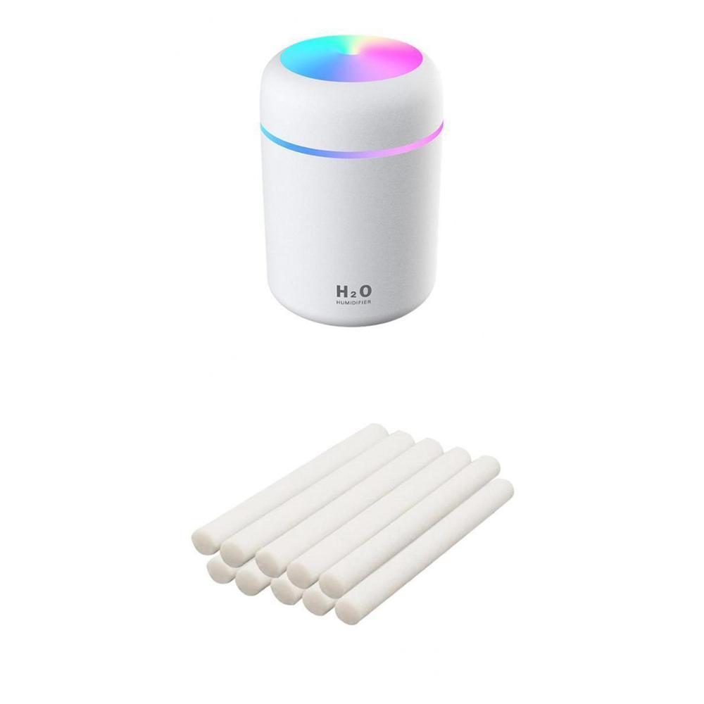USB Cool Mist Humidifier with LED Light for Bedroom and Desk