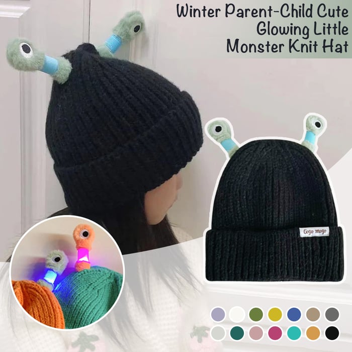 GlowBean - Light-Up Monster Knit Beanie