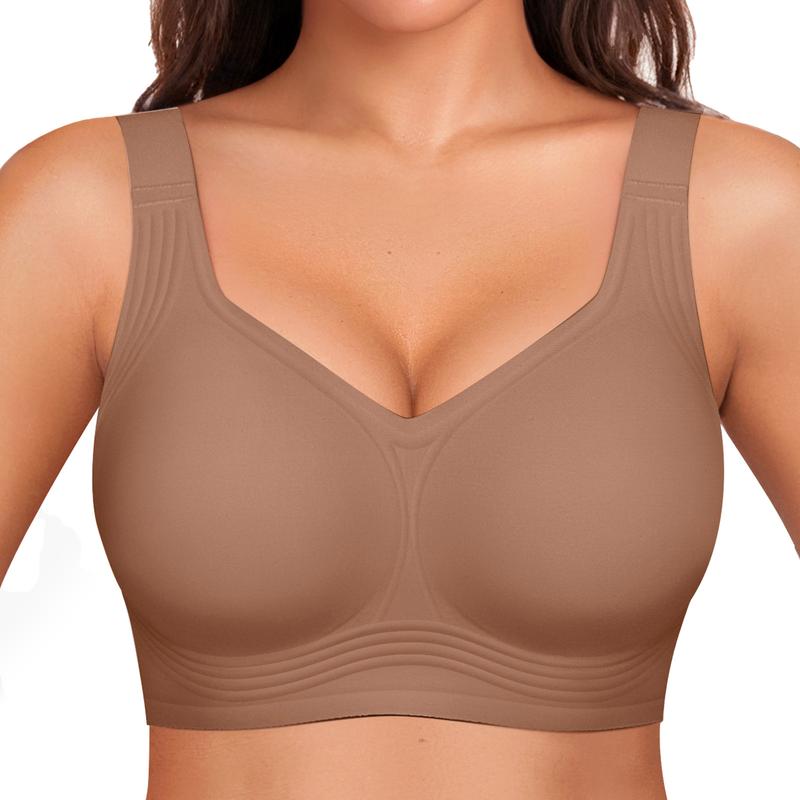 Wirefree Support Bra with 4-Layer Jelly Strip Design