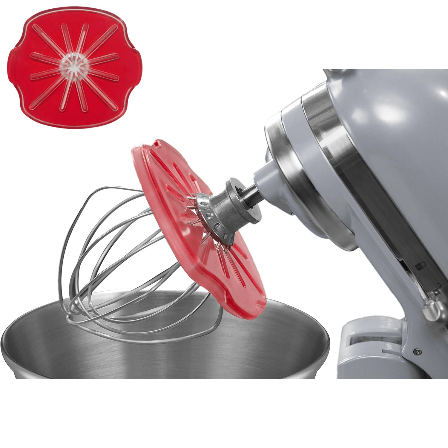 WhiskGuard – ochranný štít proti rozstřiku pro metly kuchyňského robotu