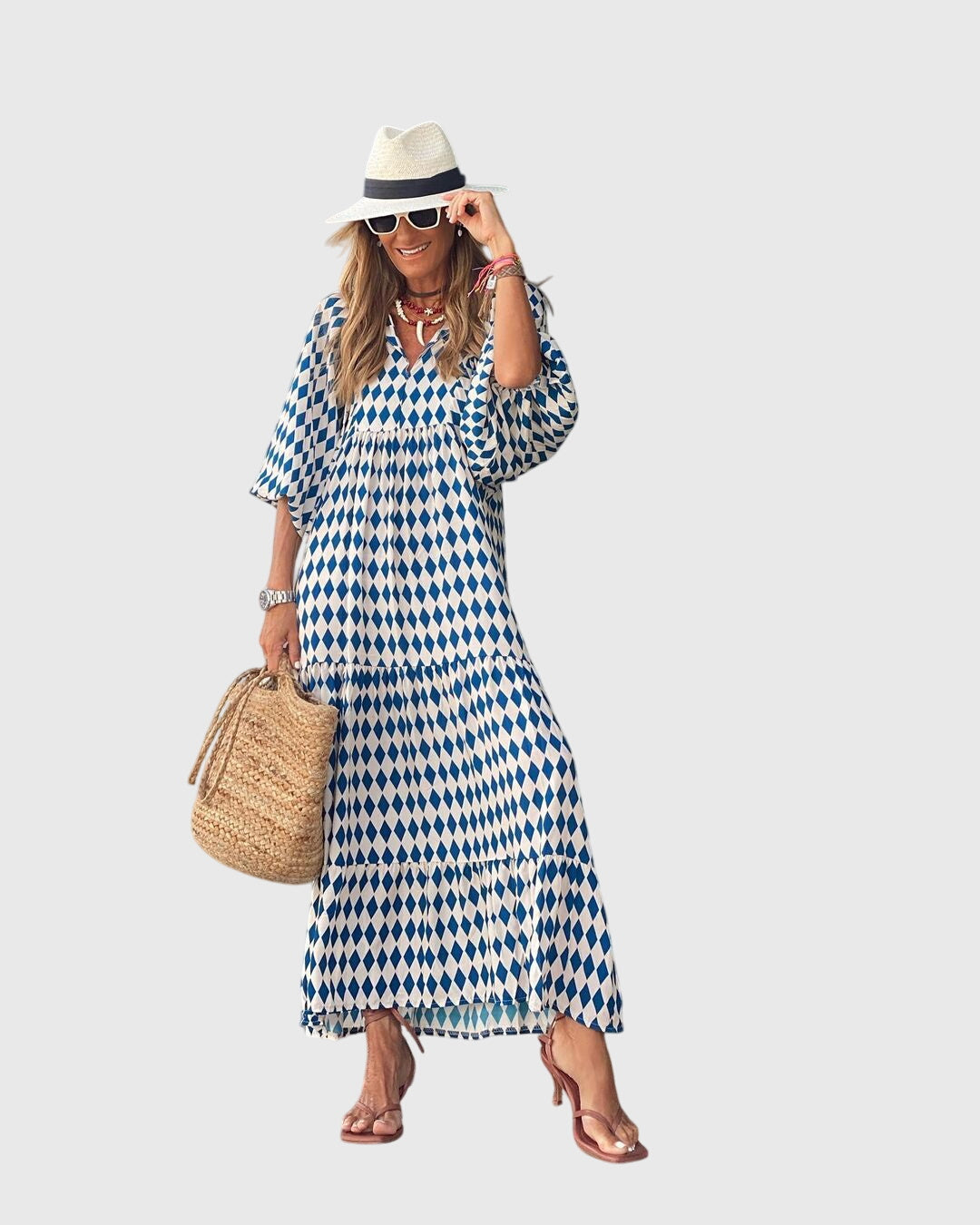 Sarah - Dámské boho maxi šaty