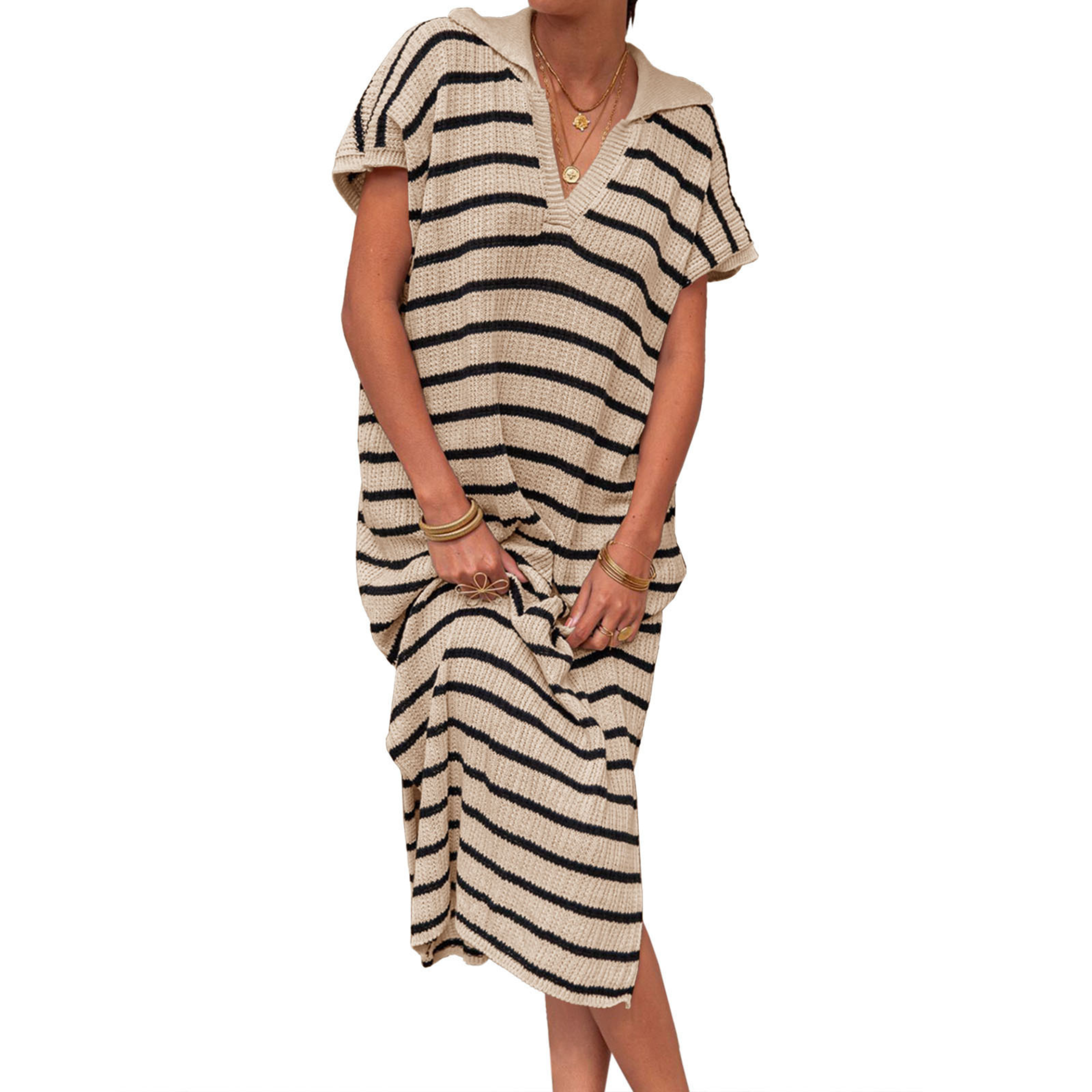 Odessa - Summer Graceful Slit Loose Women Maxi Dress