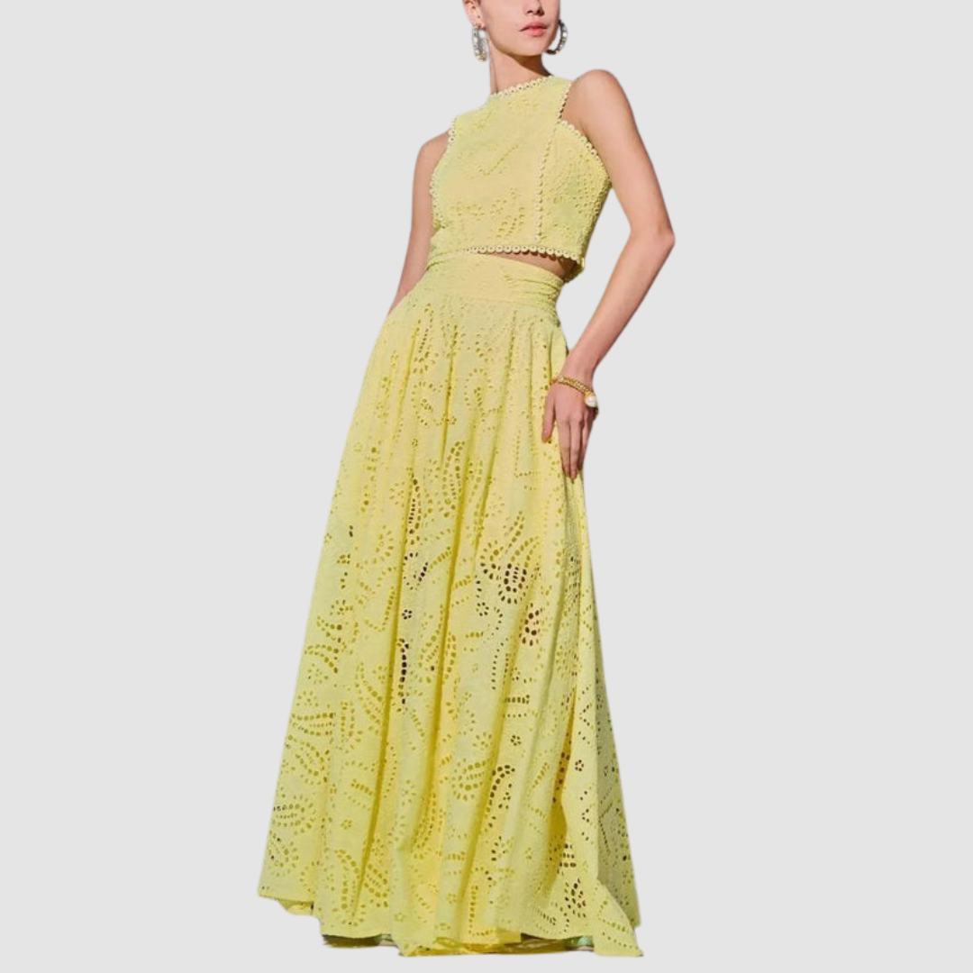 Tallie - Sofistikovaný dvoudílný komplet, elegantní dvoudílný set pro letní chic styl