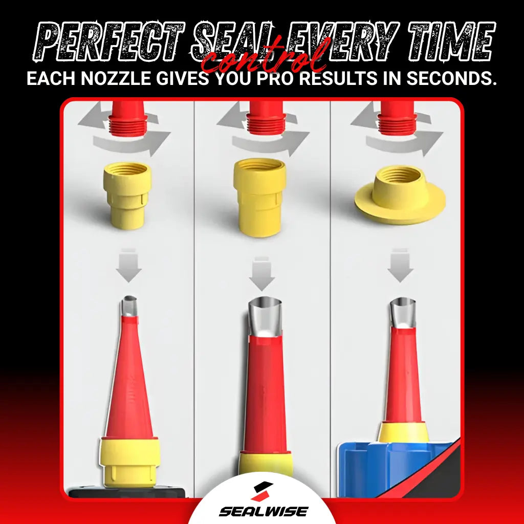 Multi-Tip Caulking Applicator Kit for Sealant Finishing