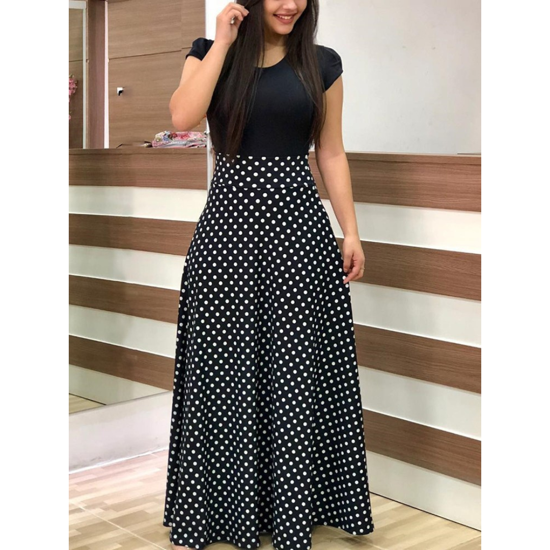 Evalise - Elegant Floral Bodycon Maxi Dress