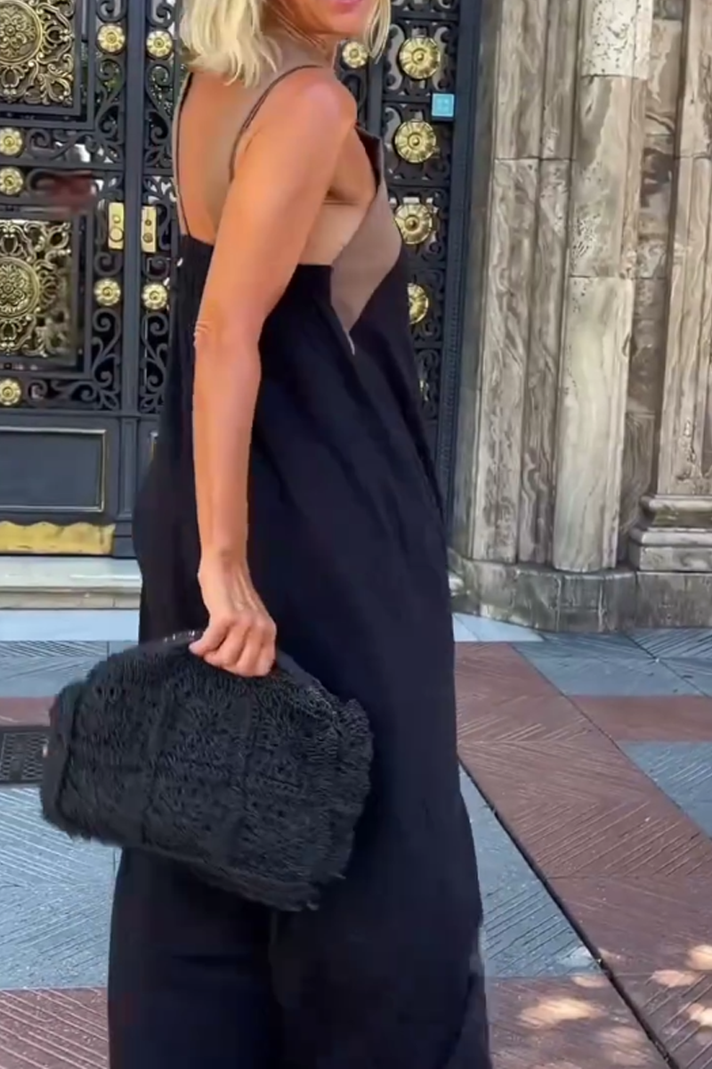 GlowGoddess— Sleeveless Halter Jumpsuit