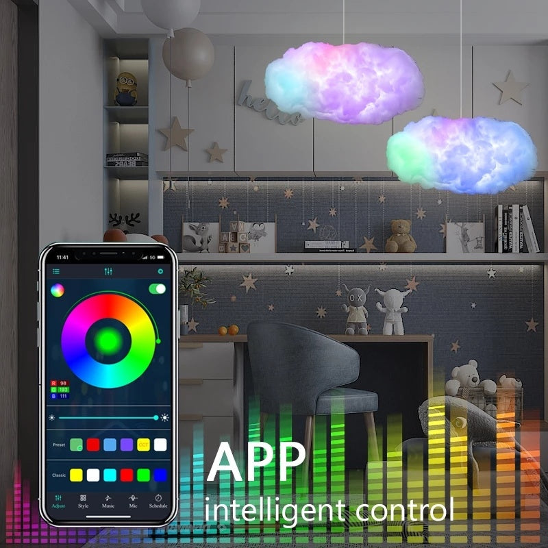 RGB Cloud LED Light with App Control and Music Sync