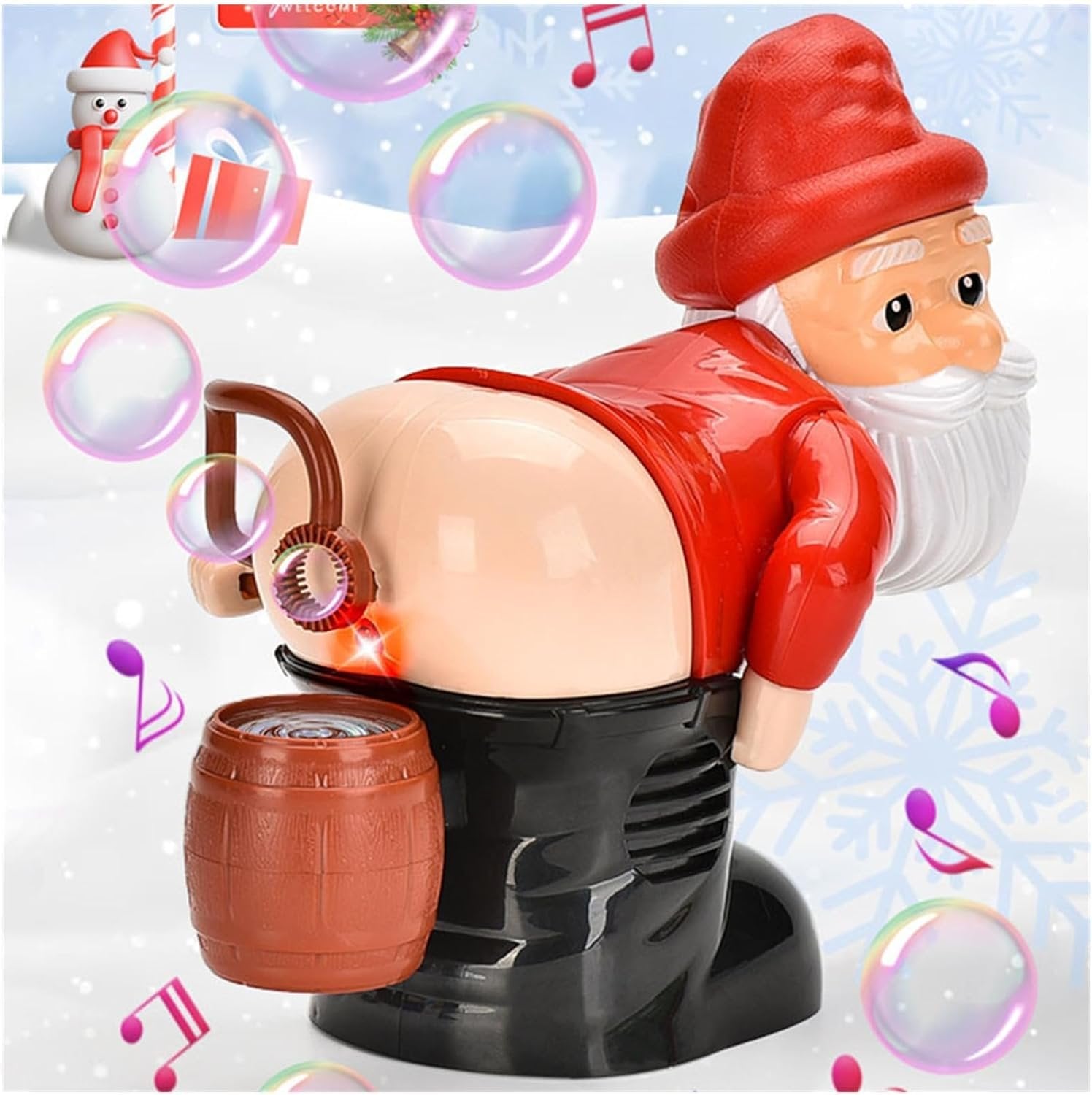BubbleBlast - Santa Sound Gag Toy for Holiday Fun