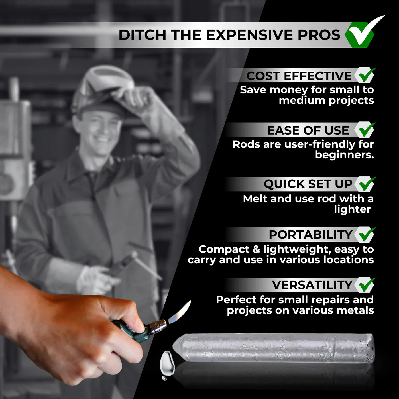 QuickFix - Instant Metal Repair Compound Kit