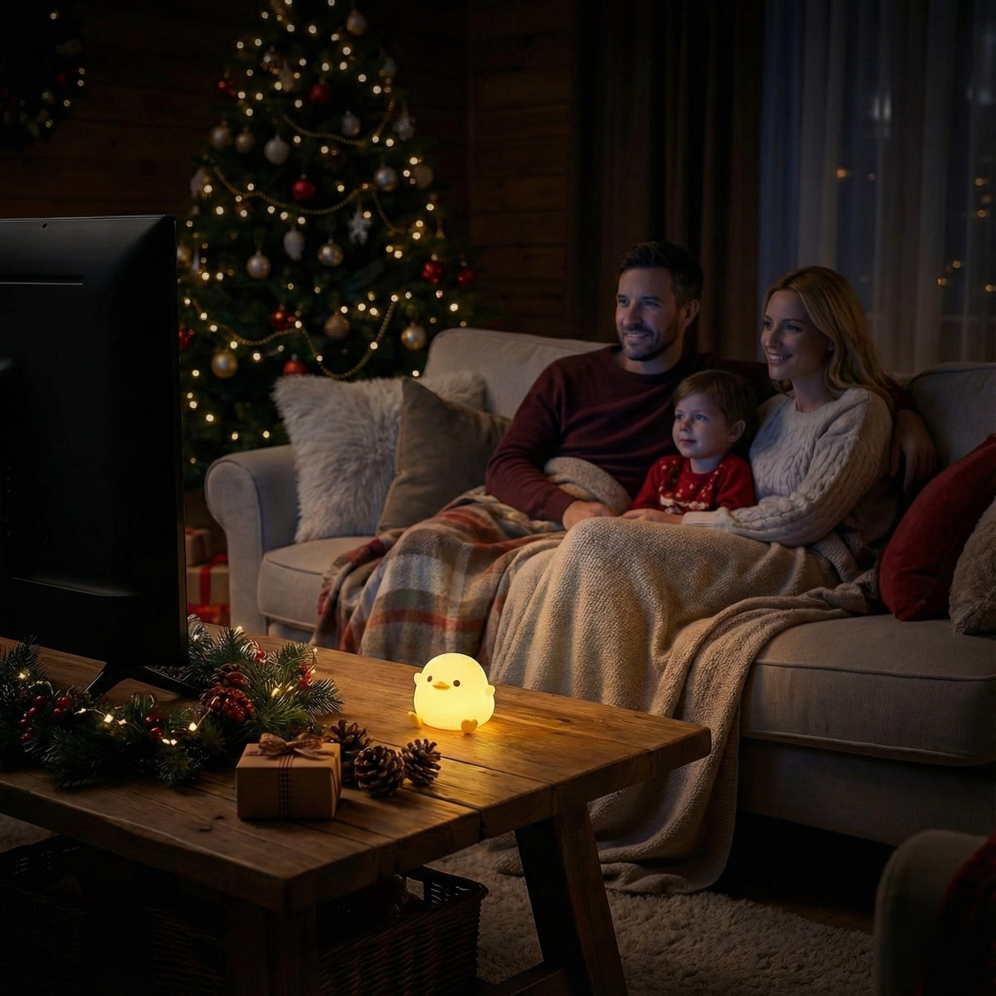 GlowNest - LED Night Light Lamp