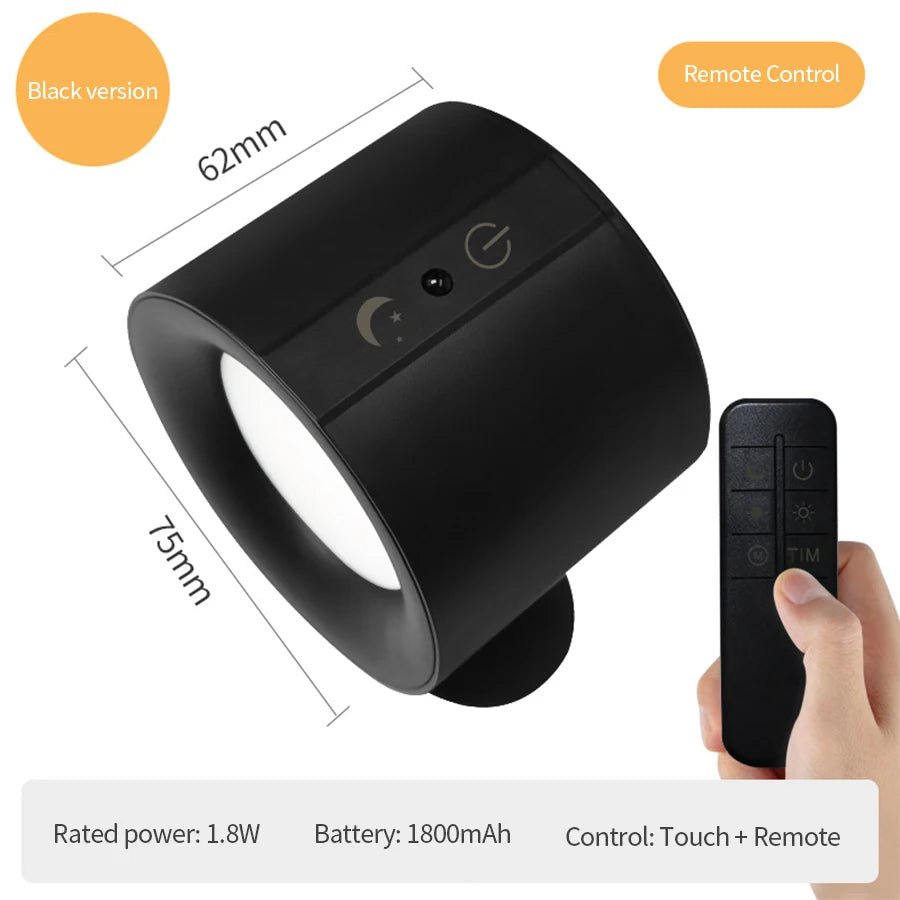 LumaFlex — Rechargeable Magnetic LED Wall Light with Remote