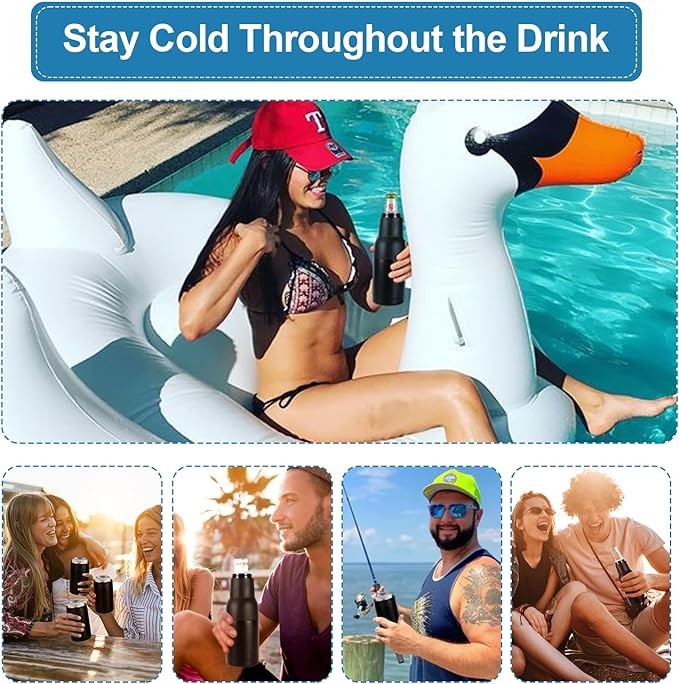 FrostyPop - Insulated Beer & Beverage Holder with Bottle Opener