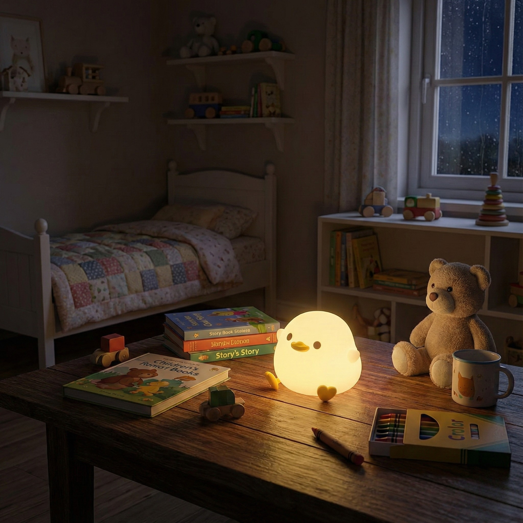 GlowNest - LED Night Light Lamp