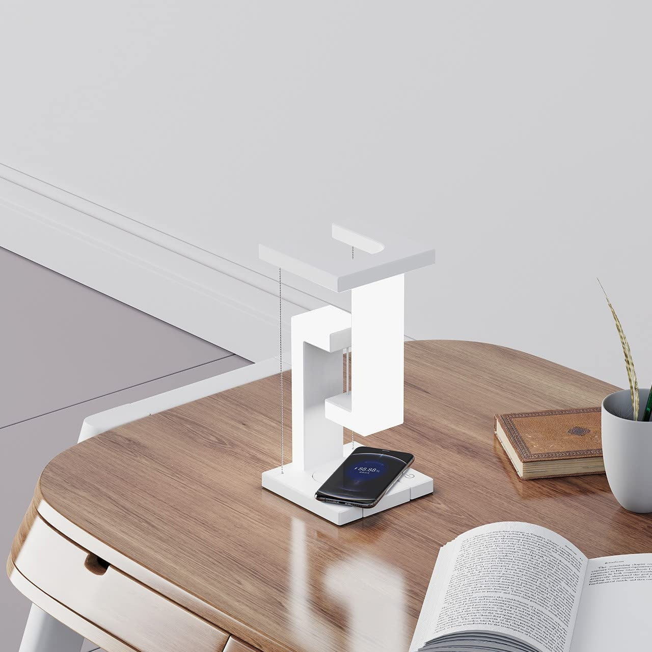LED Desk Lamp with Wireless Charging for Home and Office