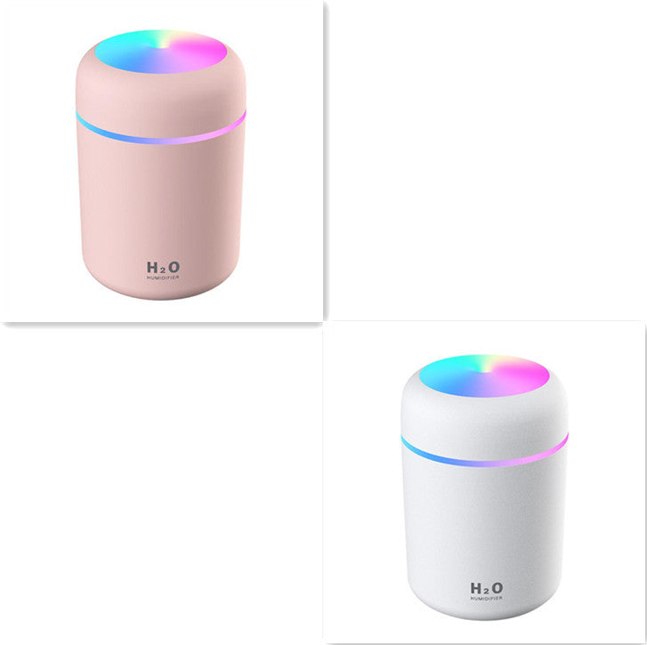 USB Cool Mist Humidifier with LED Light for Bedroom and Desk