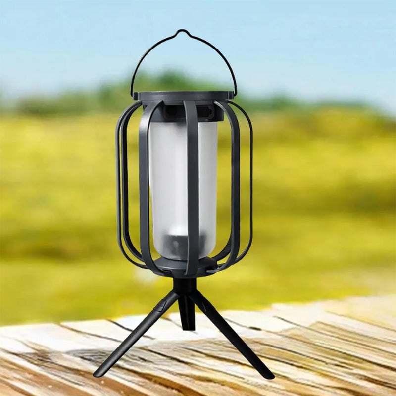 Dual-Flame solární lucerna – venkovní LED světlo s efektem plamene