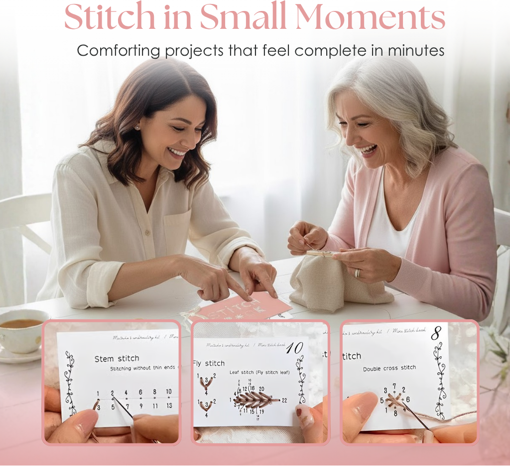 Beginner Stitching Learning Kit for Hands-On Sewing Practice