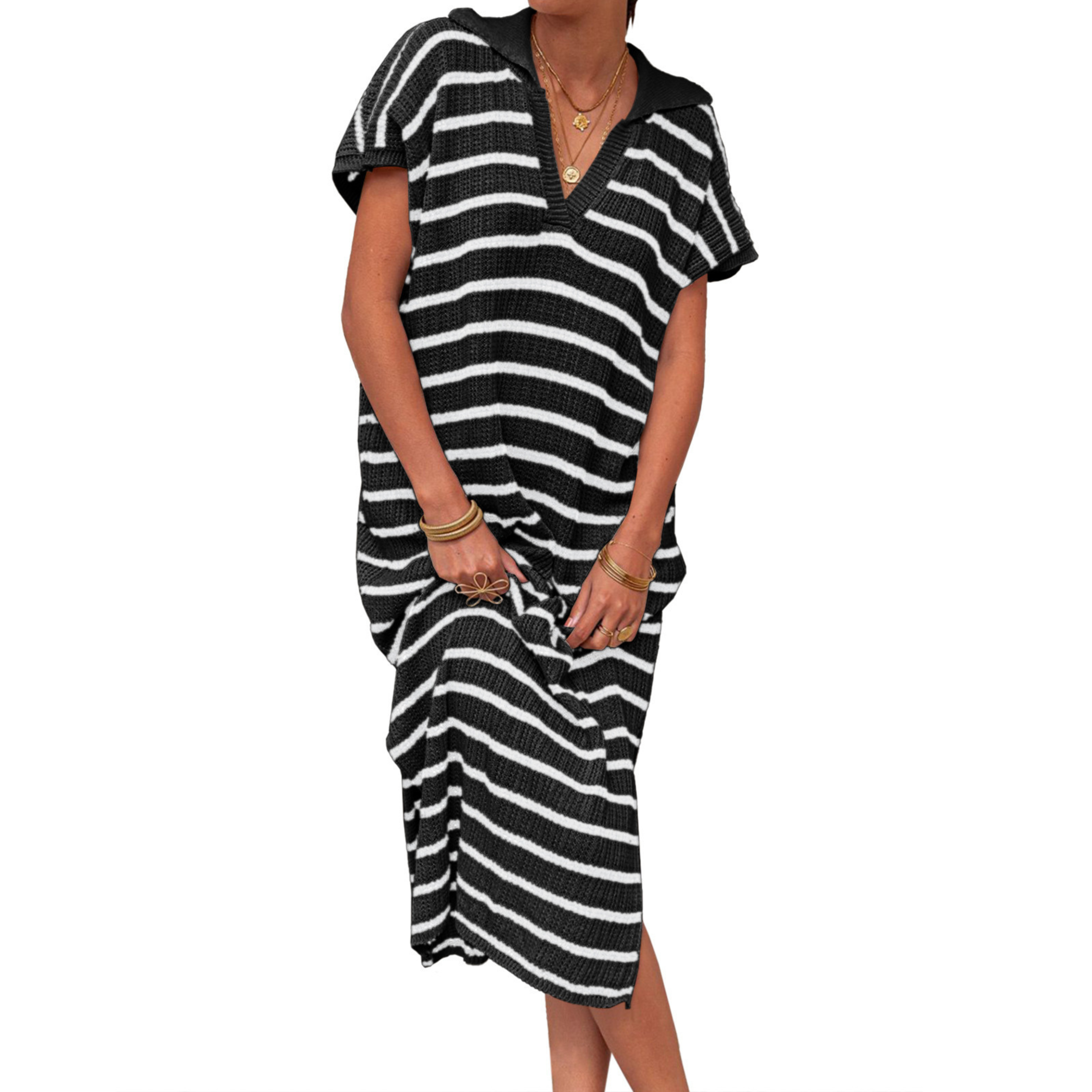 Odessa - Summer Graceful Slit Loose Women Maxi Dress