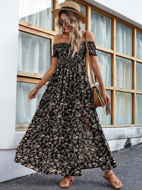Amelise - Vintage sommerkjole med flæser i afslappet stil