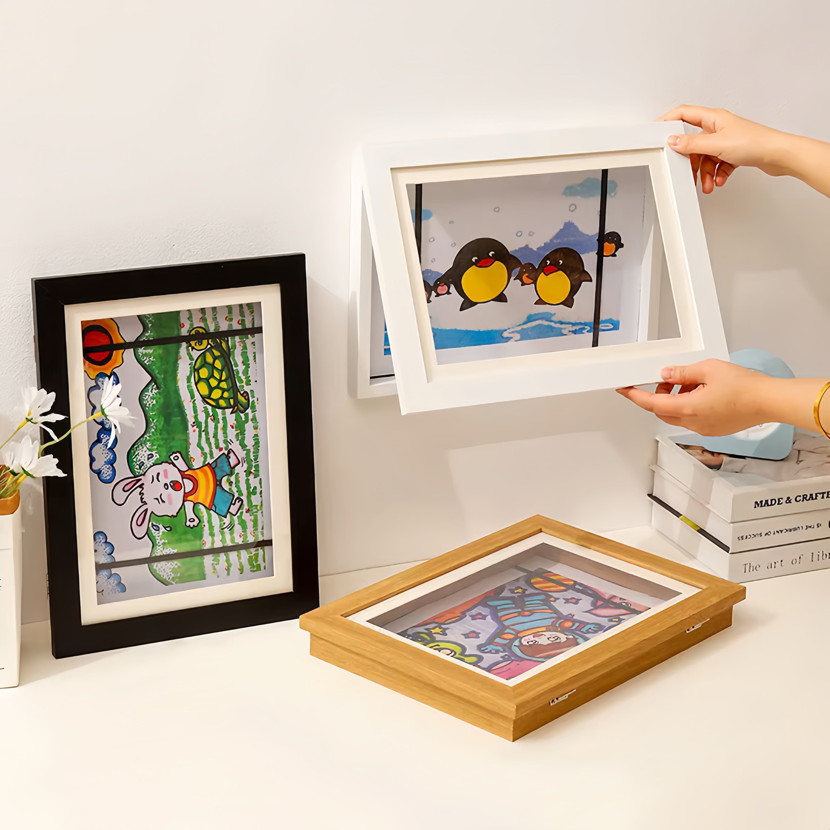 Kids Art Display Frame – Showcase, Protect & Store Precious Artwork