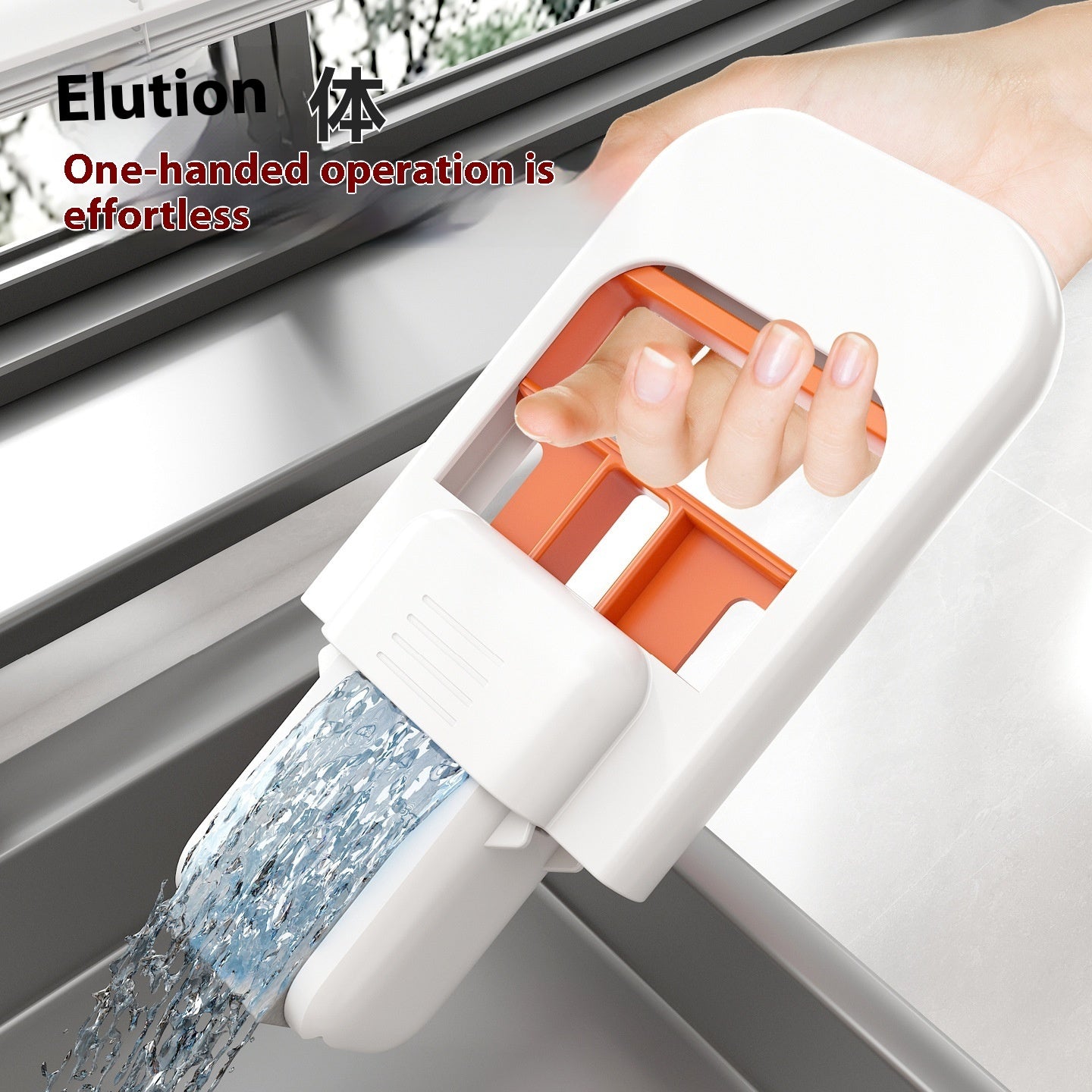 Mini Foldable Sponge Mop for Kitchen Bathroom and Countertop Cleaning